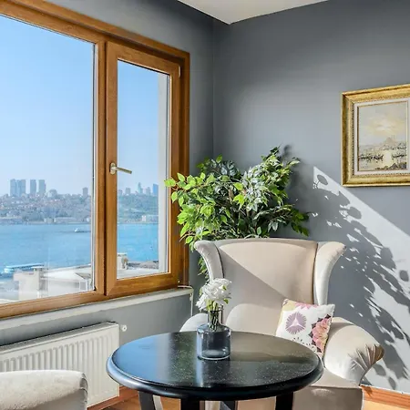 Duplex Flat W Panoramic Bosphorus View And Terrace شقة