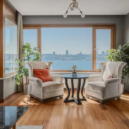 شقة Duplex Flat W Panoramic Bosphorus View And Terrace اسطنبول